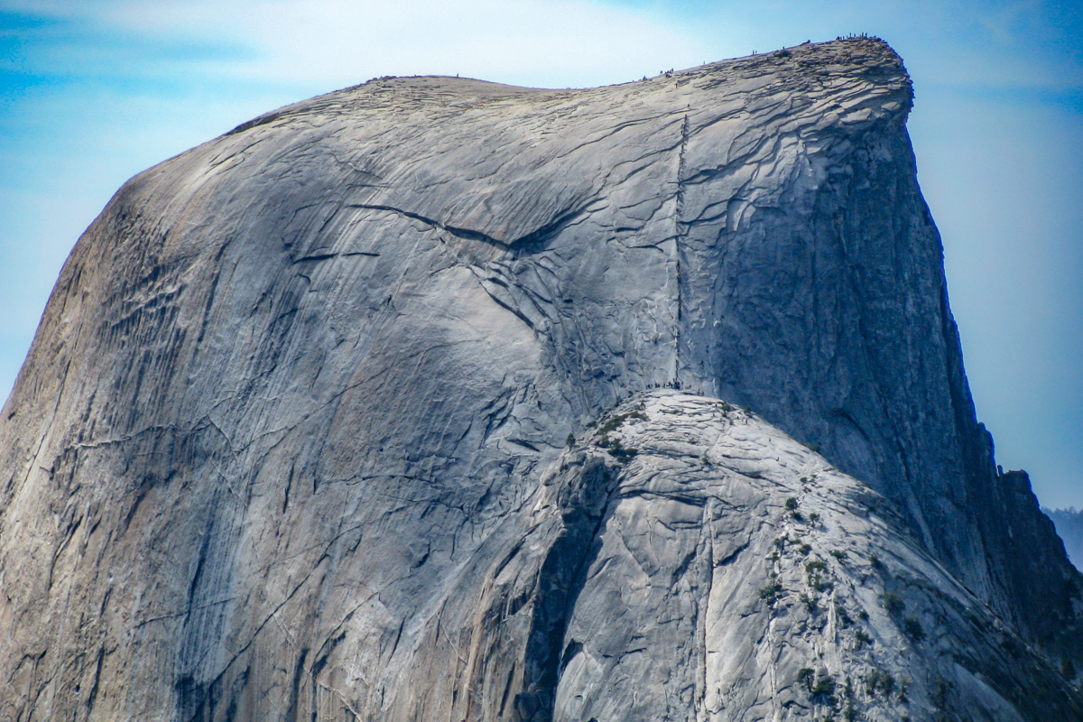 Climbing the Half Dome Cables 2009