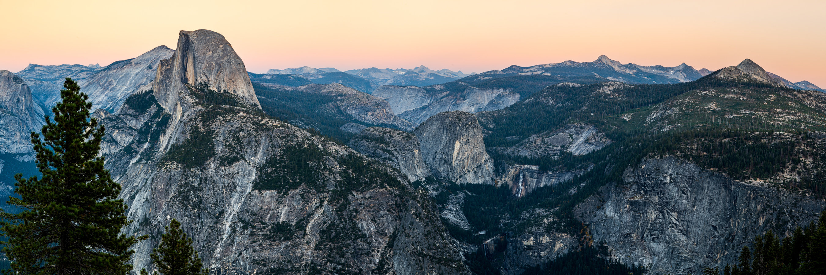 Yosemite Valley Sunset Panorama