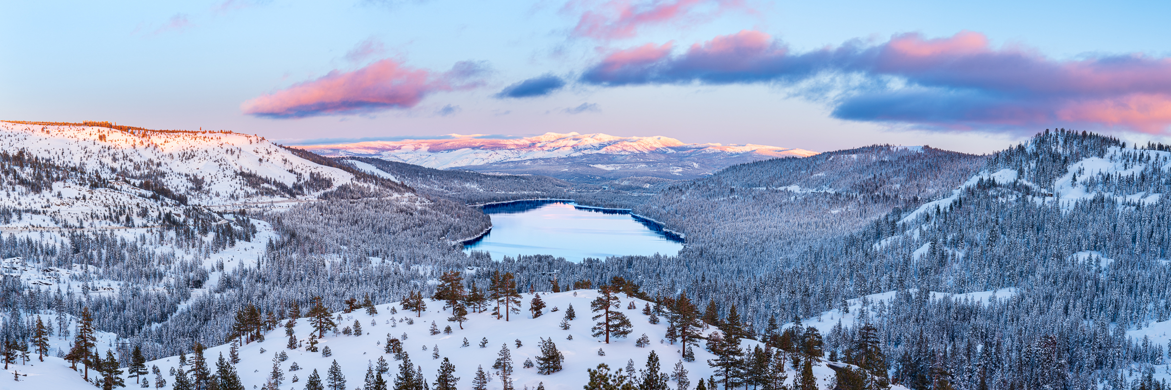 Fiery Alpenglow Panorama