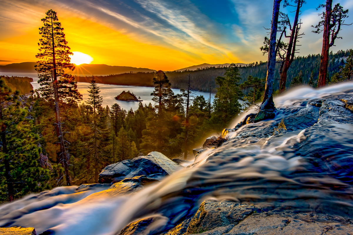 Sunrise at Eagle Falls