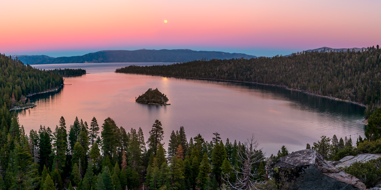 Beaver Moon Over Emerald Bay