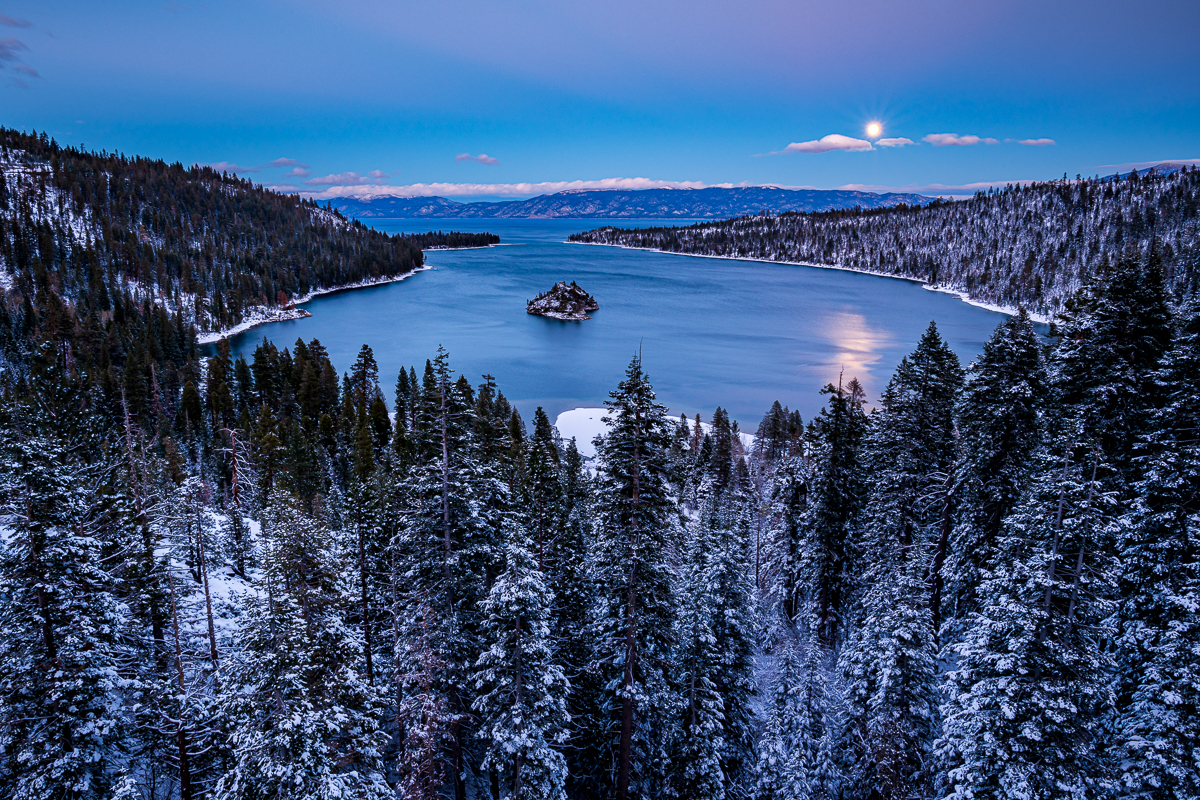Full Moon Over Emerald Bay