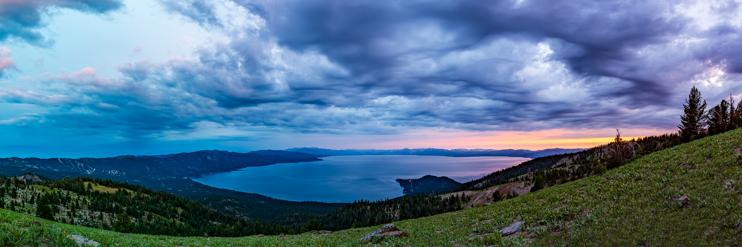 Lake Tahoe Chaotic Sunset