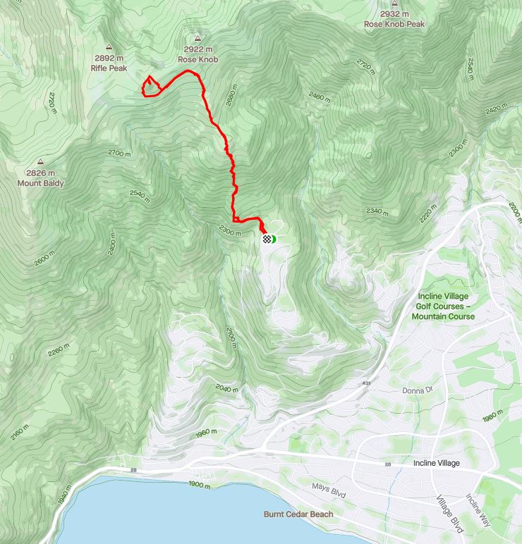 Rifle Peak Map